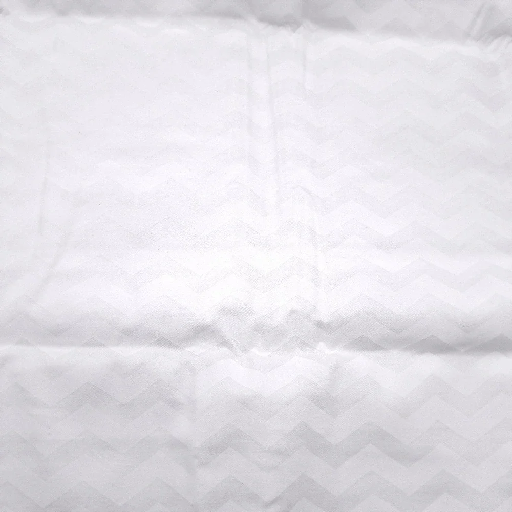 Joann Fabrics Home Decor Fabric 1.75 Yards White Chevron Tone on Tone Cotton
